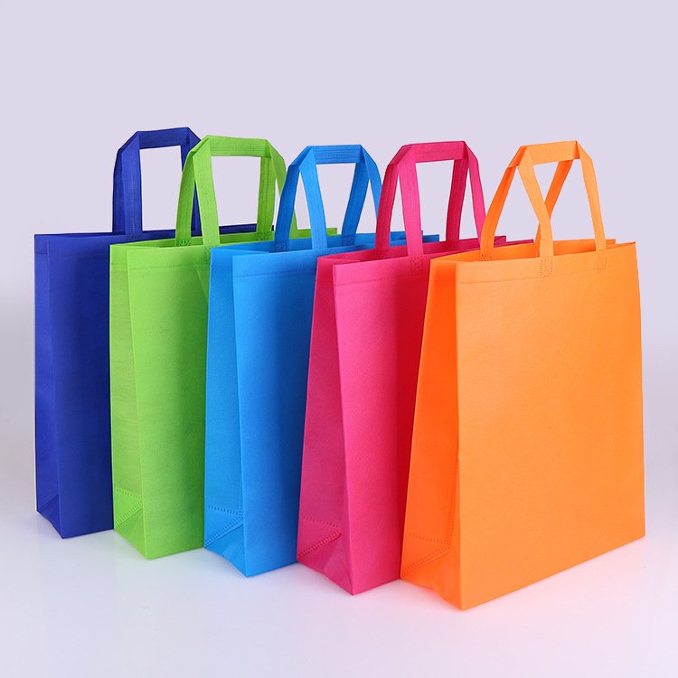Custom non-woven tote shopping bag eco-friendly underarm bag large capacity handbag with customized size logo color accessories