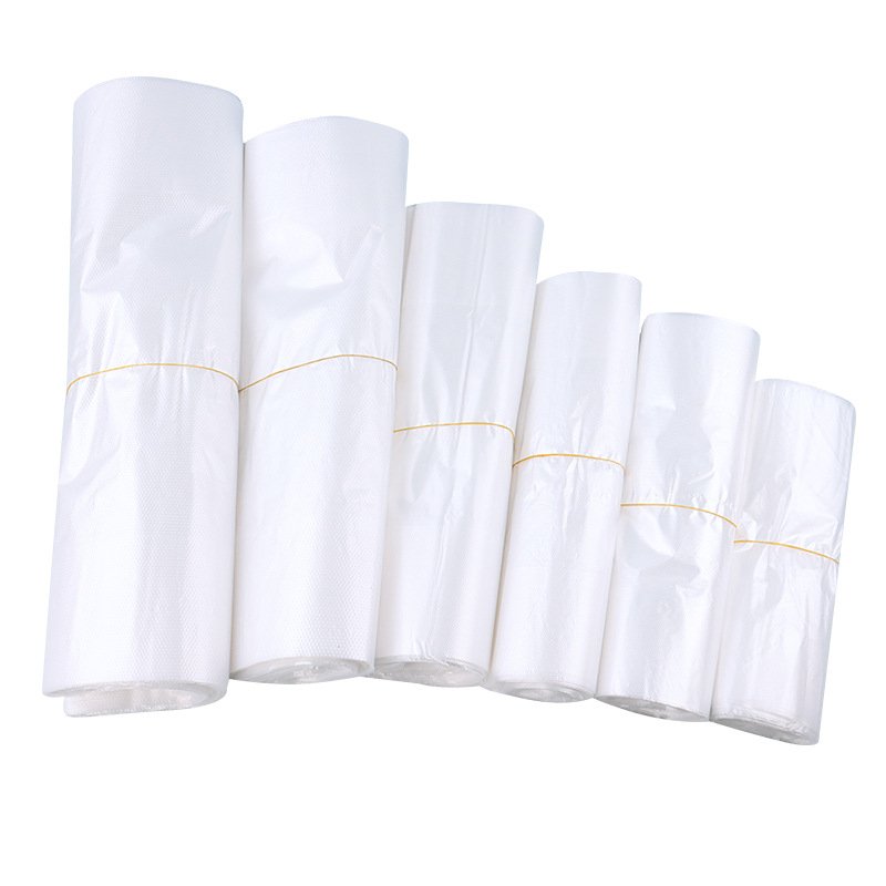 HDPE Transparent plastic take-out bags shopping food vest bag Carry handbag garbage bag wholesale