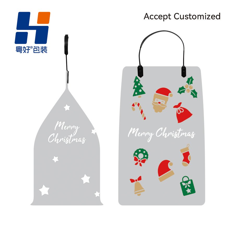 Recyclable Custom Printed Handbag In Various Sizes Packaging High Quality Christmas Gift Bags Plastic Shopping Bag