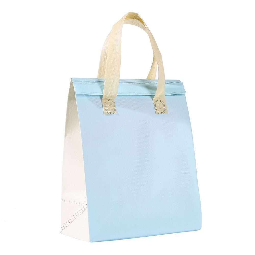 Custom Logo Reusable PP Non-Woven Thermal Insulation portable food delivery Lunch Bag or catering takeaway cooler bag