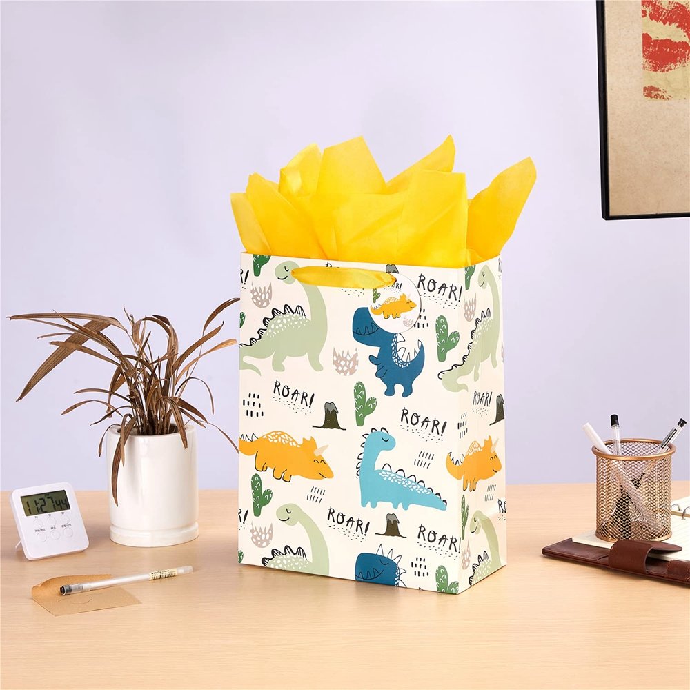 Direct Sales Supply Wholesale Price Kids Baby Cartoon Printed Gift Packaging Paper Shopping Bag