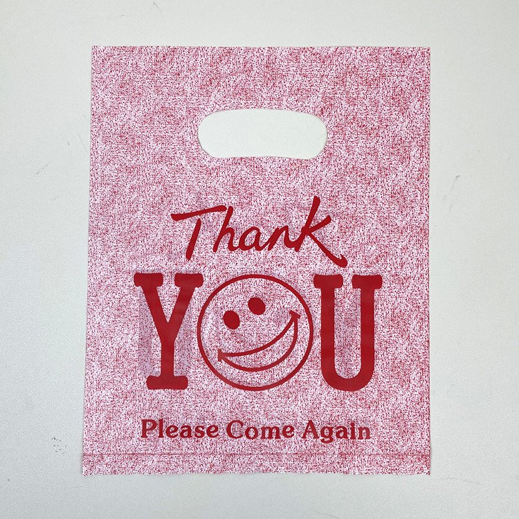 Yiwu Factory Wholesale Fashion Clothing Store Shopping Bags In-Stock PE Plastic Handbags Gravure Printing Thank You Gift Bags