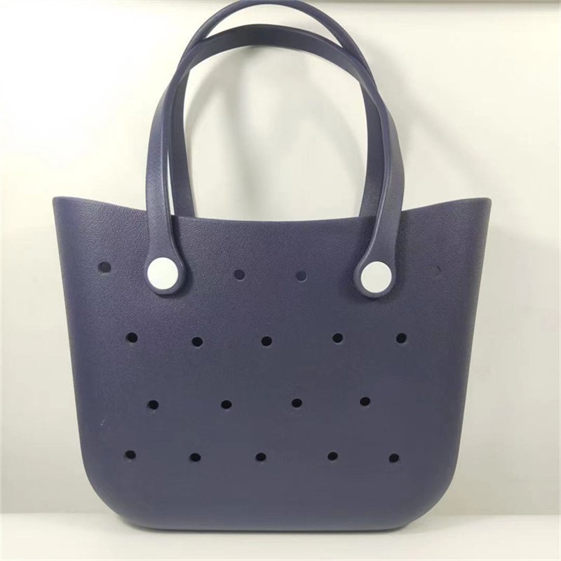 Hot Sell Sugar Fruit Color Waterproof Hand Bag Customized Summer Rubber Shopping Fashion EVA Silicone Beach bag