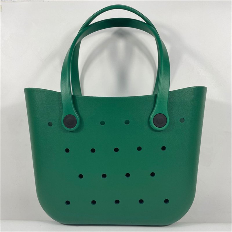 Hot Sell Sugar Fruit Color Waterproof Hand Bag Customized Summer Rubber Shopping Fashion EVA Silicone Beach bag