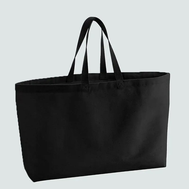 eco friendly extra large custom logo organic reusable cotton shopping bag canvas grocery bag oversize gym tote bag