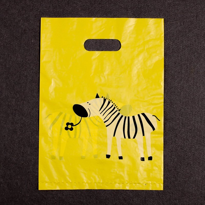 Custom Logo Printed HDPE/LDPE Multi-colored Plastic Shopping Bag Die Cut Handle Carry Shopping Packaging Bags