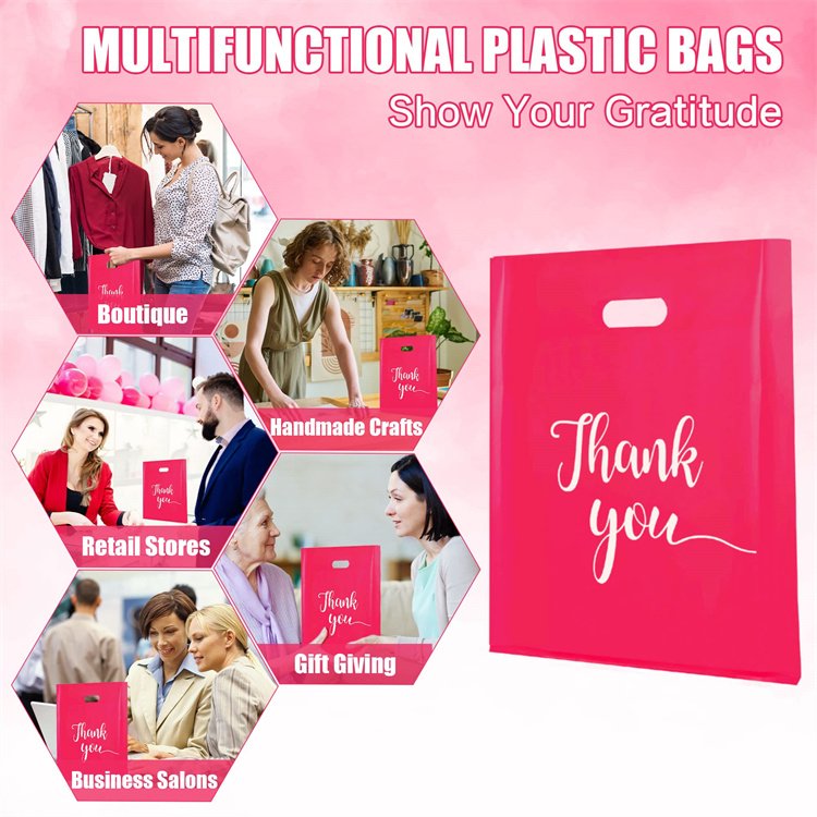 Wholesale Multiple Sizes Merchandise Thick Glossy Retail Boutique Shopping Bags with Die Cut Handles for Small Business