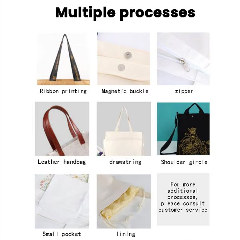 OEM&ODM Custom Printed Recycle Plain Organic Cotton Canvas Tote Bag Large Reusable Canvas Cotton Shopping Bag With Logo