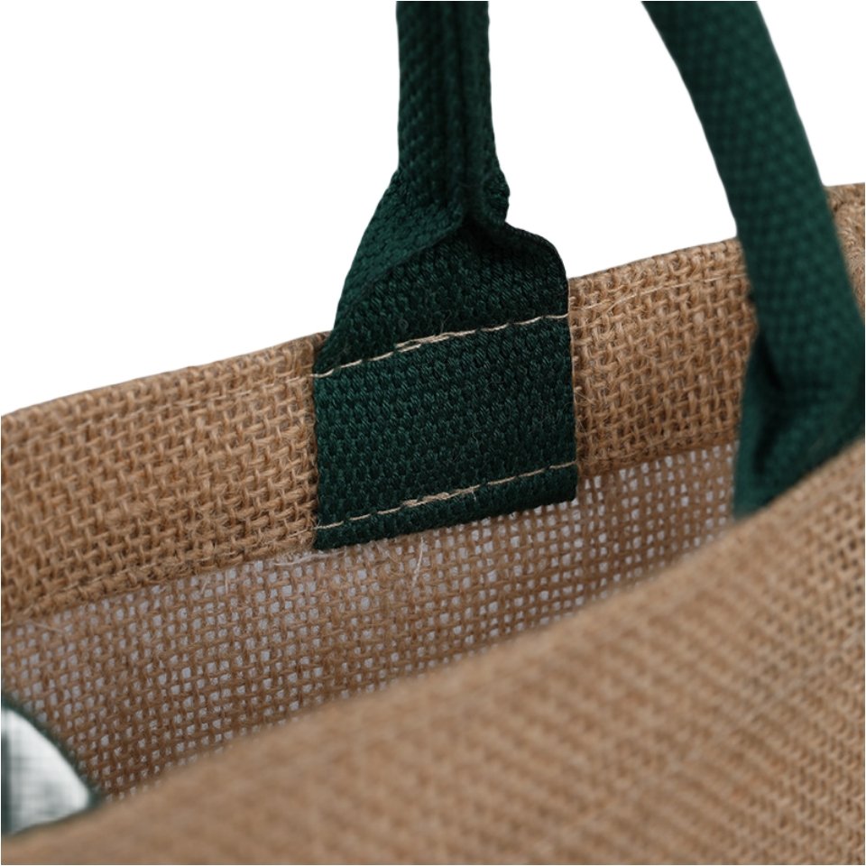 Wholesale Plain Shopper Jute Bags Custom Large Capacity Eco Friendly Reusable Burlap Jute Tote Shopping Bag With Sturdy Handle