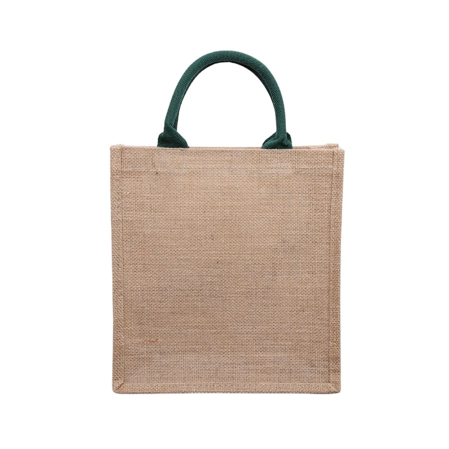 Wholesale Plain Shopper Jute Bags Custom Large Capacity Eco Friendly Reusable Burlap Jute Tote Shopping Bag With Sturdy Handle
