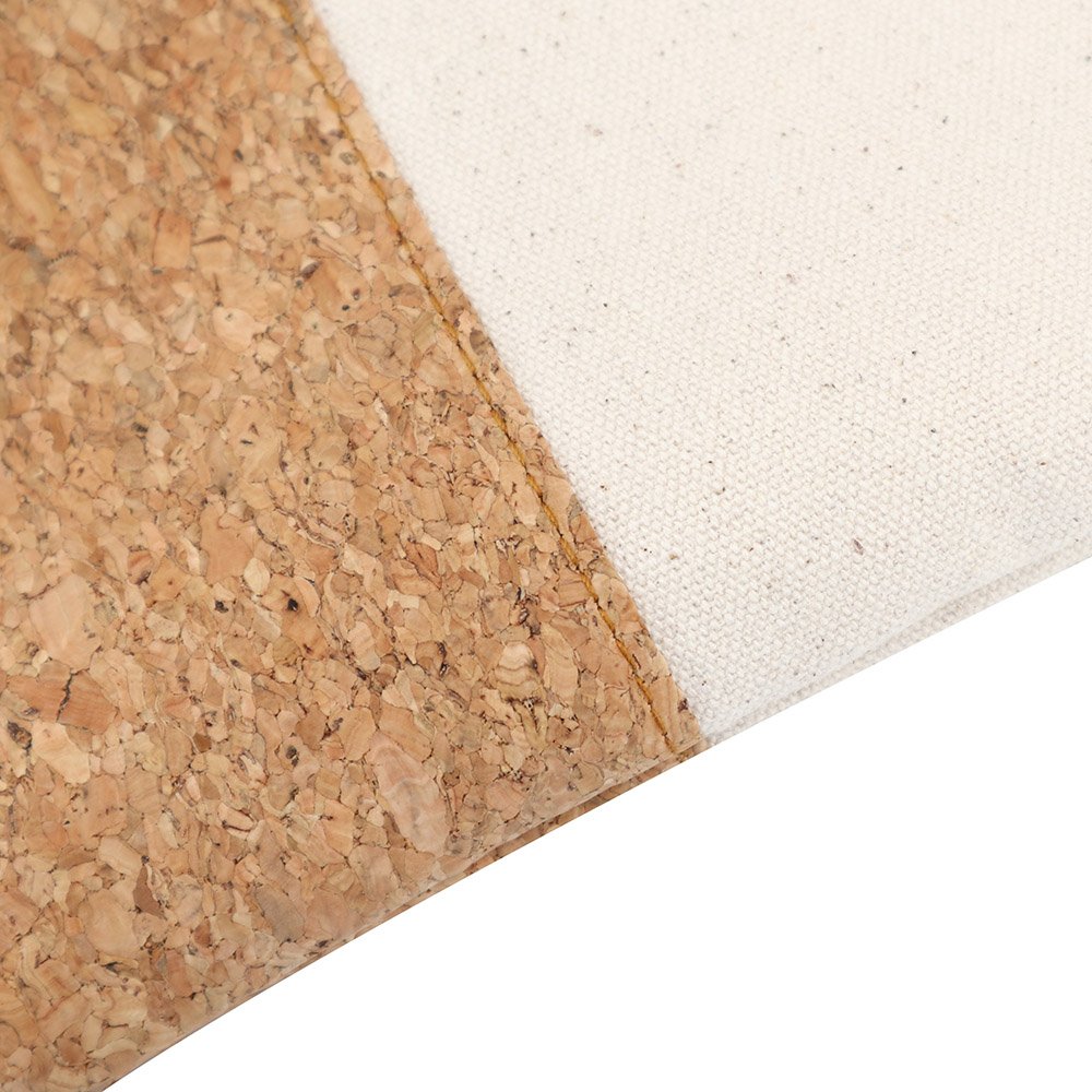 Promotional Canvas with Wood Grain Cork Tote Bag Unique Gift Fashion Unisex Eco Friendly Cotton Canvas Shopping Bag