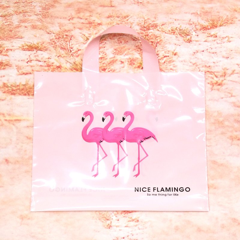 Eco-Friendly Soft Loop Handle Carry Packaging Biodegradable Plastic Shopping Bag with Customer Logo