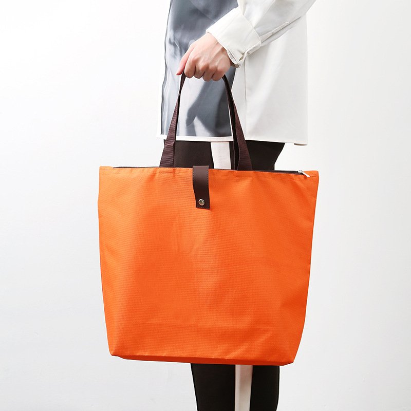 Custom Folding Reusable Waterproof Oxford Cloth Blank Folding Shopping Bag