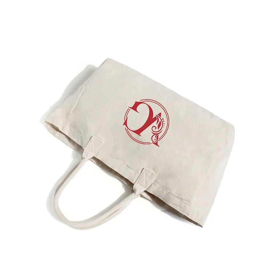 Eco Friendly Reusable Designer Cloth Canvas Cotton Shopping Tote Bag With Custom Logo Printed Factory Price