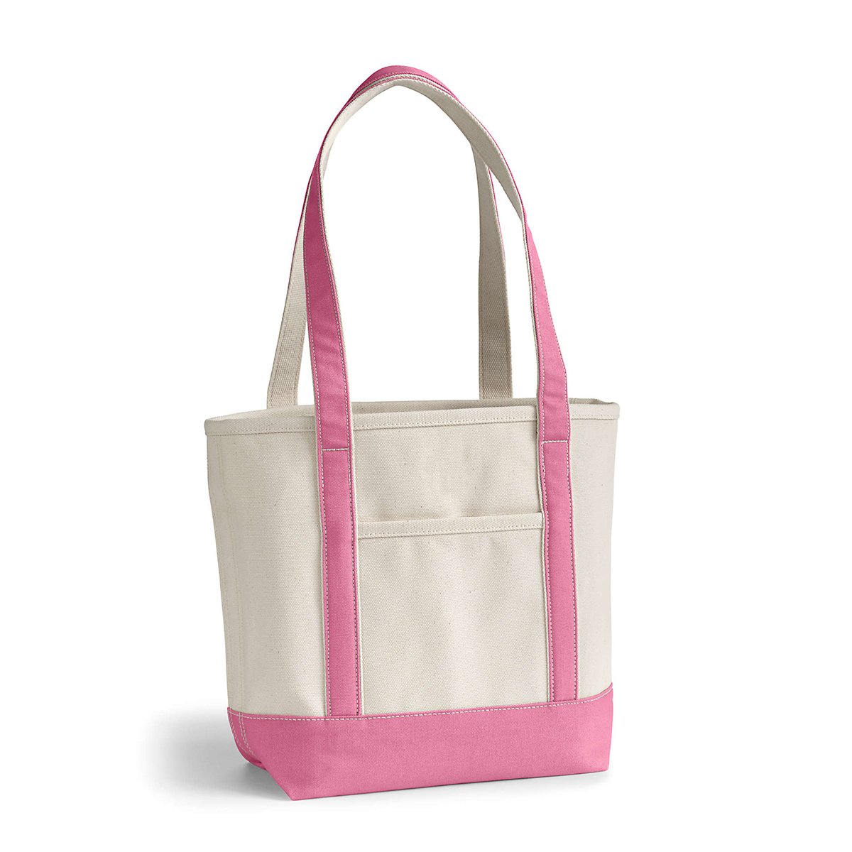 Custom Premium Heavy Duty Open Top Long Shoulder Cotton Canvas Tote Bag Natural Canvas Shopping Bag With Pocket