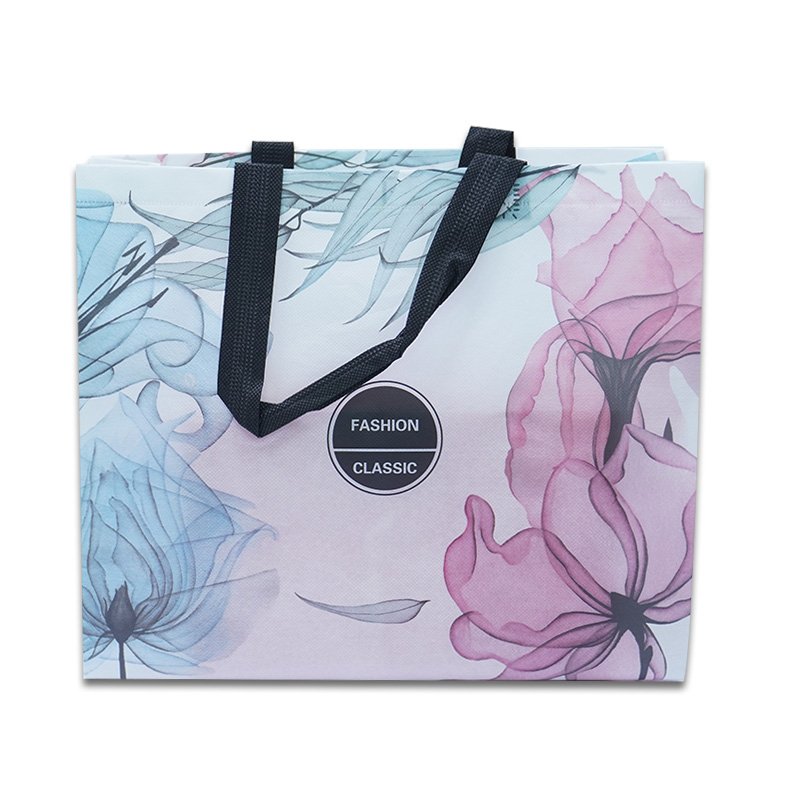 Portable Shopping Bags Reusable Eco Friendly Non - woven Bags Custom Logo Fabric Non woven Shopping Bag