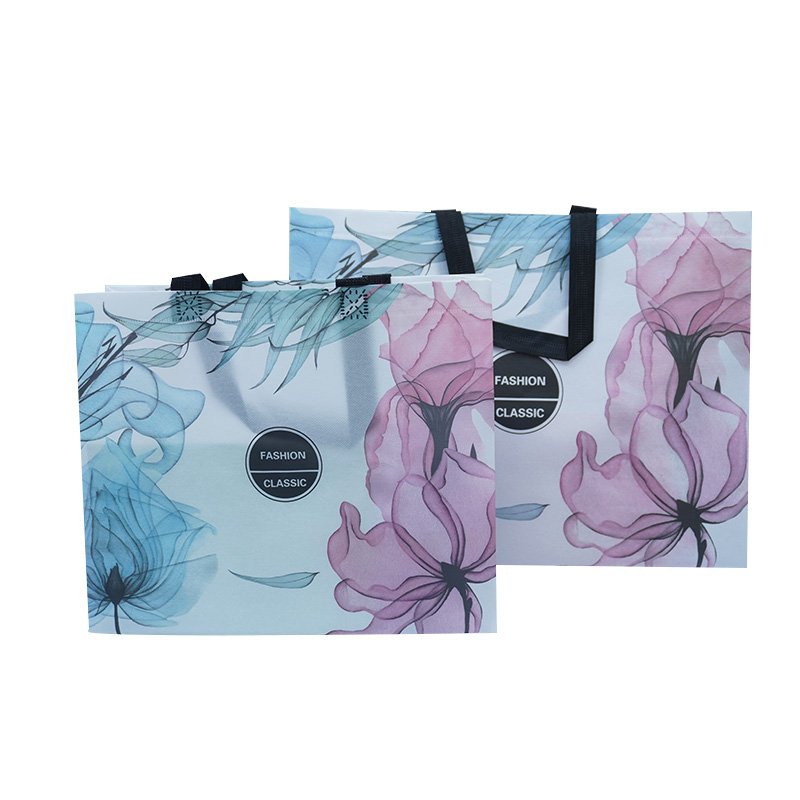 Portable Shopping Bags Reusable Eco Friendly Non - woven Bags Custom Logo Fabric Non woven Shopping Bag