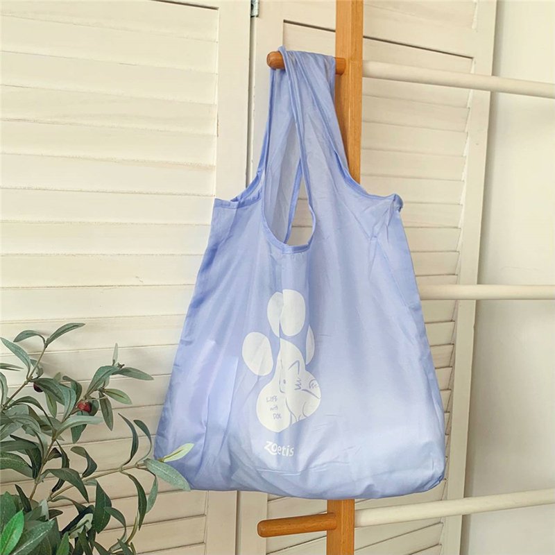 custom ripstop washable 190T 210D polyester grocery folding tote bag reusable rpet foldable grocery shopping bag