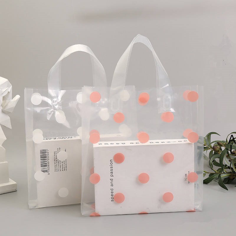MU High Quality Custom Color Logo Size Shopping Bags With Logos Handle Plastic Bag Shopping Plastic Bags