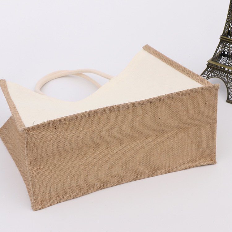 Factory Direct Sales Custom Logo Blank Canvas wholesale Cotton Jute Shopping Gift DIY Tote Bags