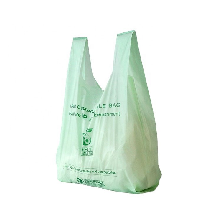 wholesale transparent hdpe die cut handle plastic vest carrier supermarket plastic pe shopping bag