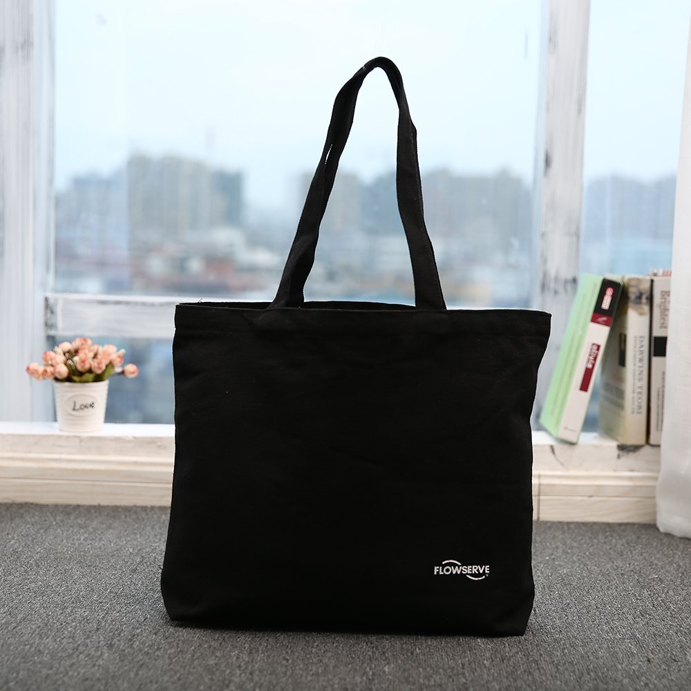 New Design Unisex Canvas Shopping Bag Casual Tote with Two Handles Open Closure Fast Shipping
