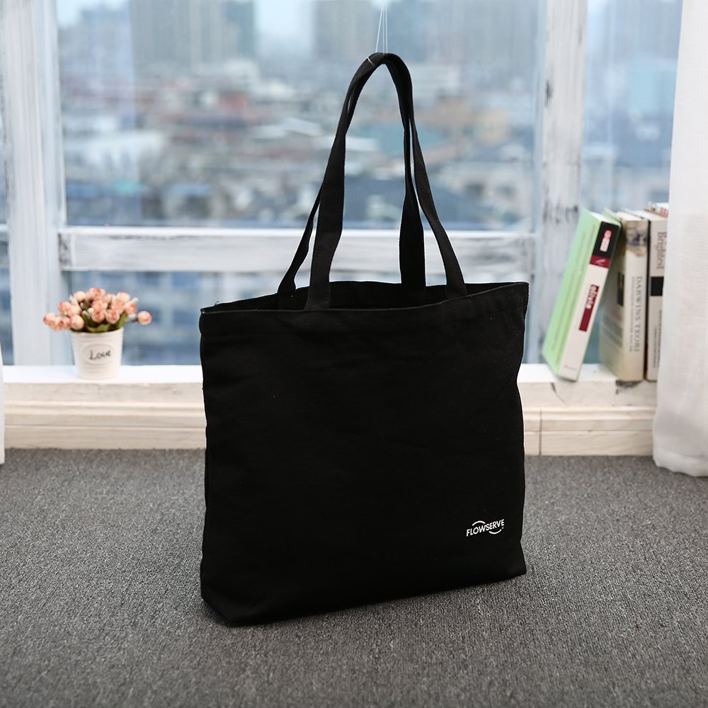 New Design Unisex Canvas Shopping Bag Casual Tote with Two Handles Open Closure Fast Shipping