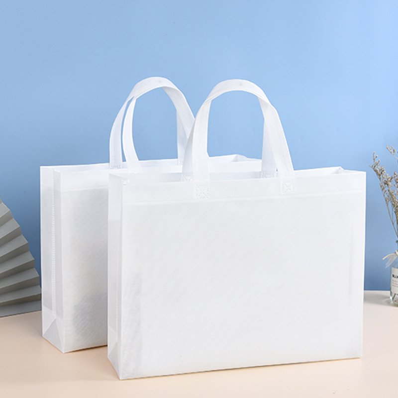 Recycled Custom Logo Printing Non Woven Shopping Bag For Supermarket Durable Non Woven Tote Shopping Bag