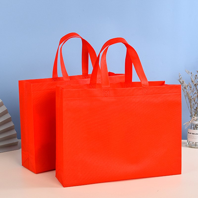 Recycled Custom Logo Printing Non Woven Shopping Bag For Supermarket Durable Non Woven Tote Shopping Bag