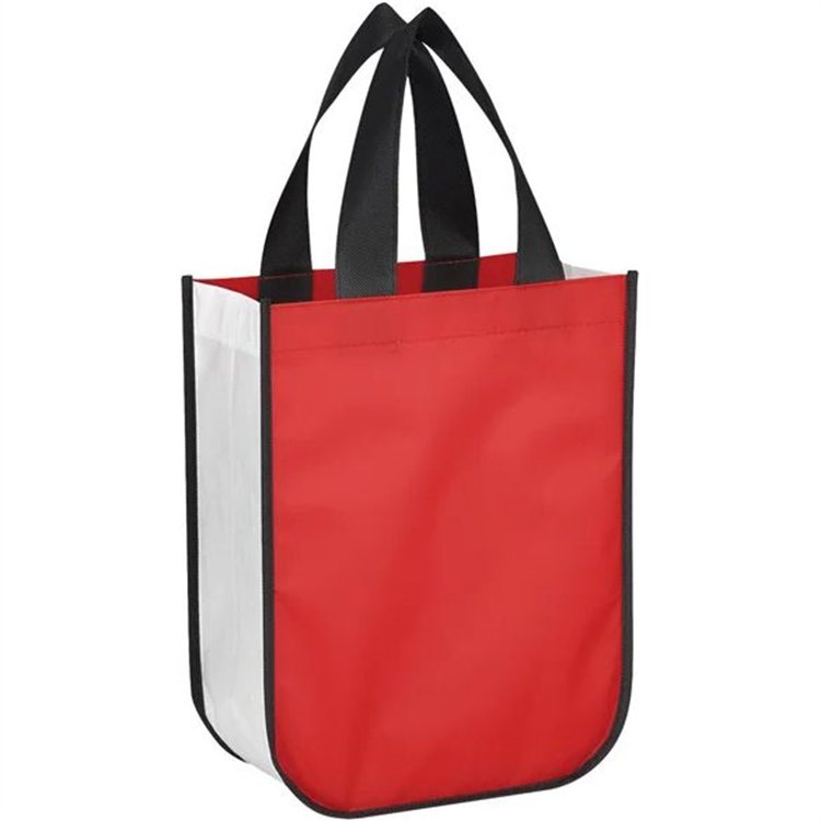 Factory Eco friendly laminated Custom Printed Pattern Recyclable Fabric non woven reusable shopping bags With Logo