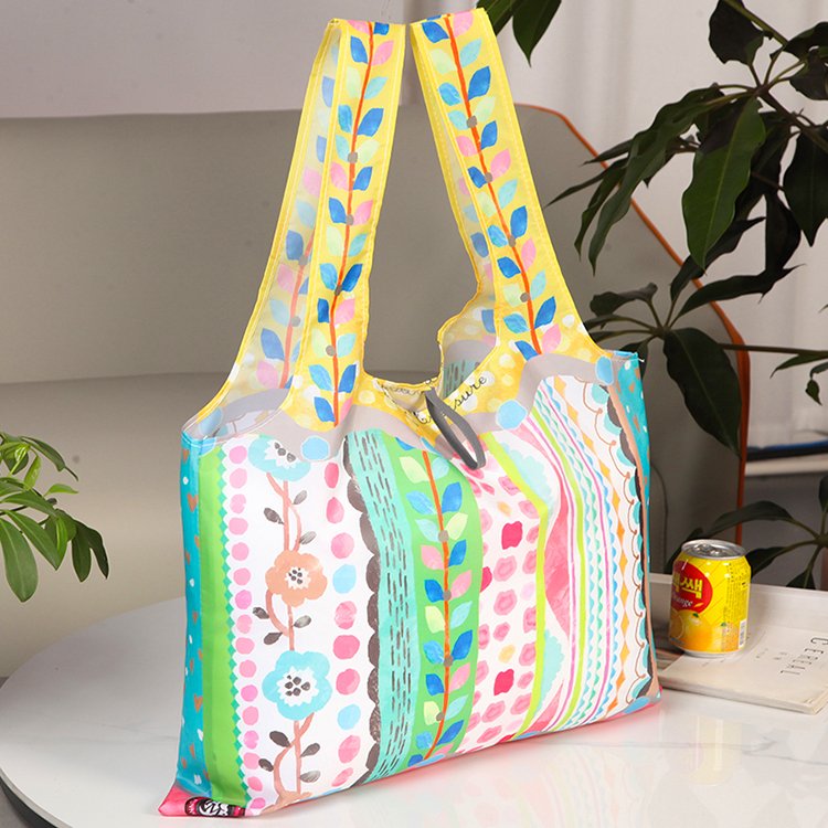 Women's Reusable Eco Shopping Bags For Groceries Vegetables Storage Tote Bag Large Foldable Shoulder Pouch Handbags