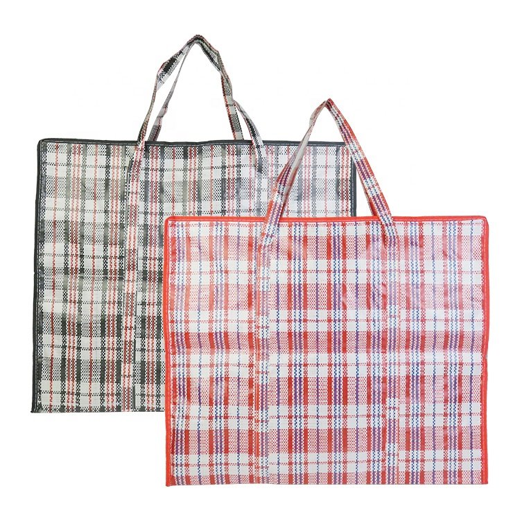 OEM/ODM Supermarket Tote Heavy Duty Washable Reusable Grocery Shopping Bags With Zipper