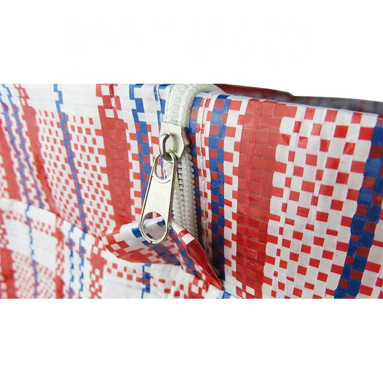 OEM/ODM Supermarket Tote Heavy Duty Washable Reusable Grocery Shopping Bags With Zipper