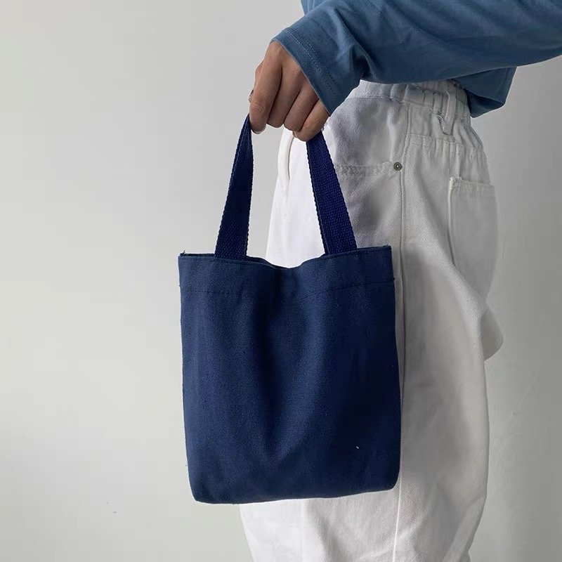 Wholesale Custom Print Logo Cheap Reusable Shopping Bags Plain White Blank Cotton Canvas Tote Bag With Customized