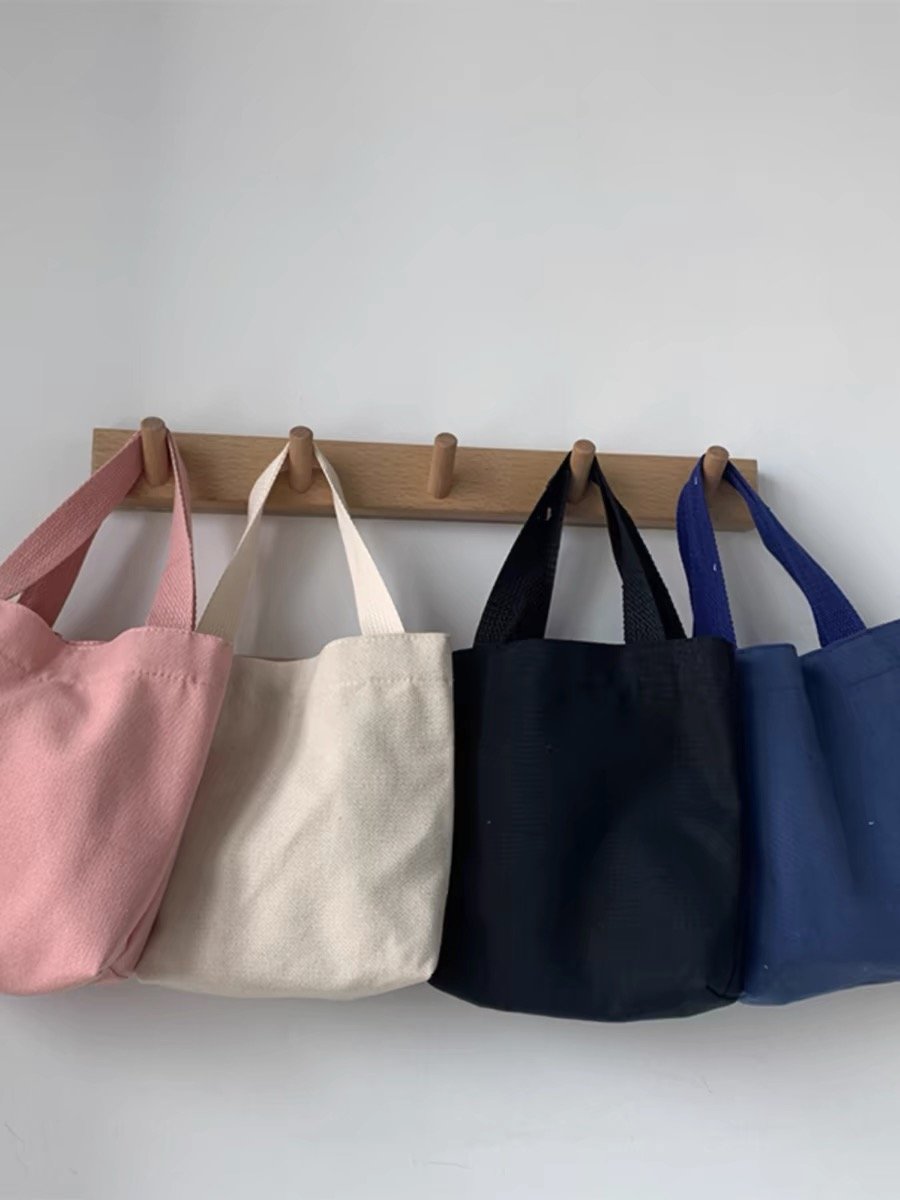 Wholesale Custom Print Logo Cheap Reusable Shopping Bags Plain White Blank Cotton Canvas Tote Bag With Customized