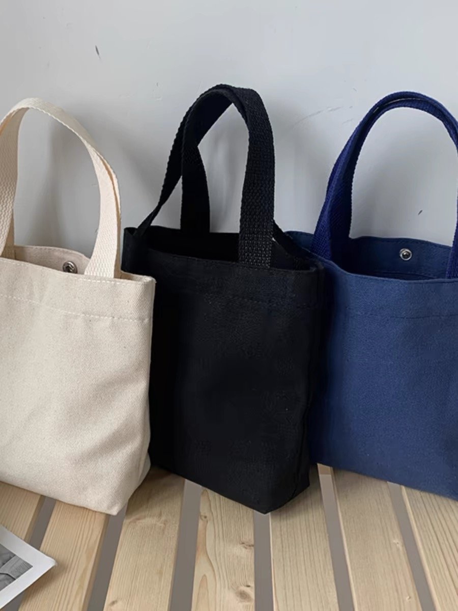 Wholesale Custom Print Logo Cheap Reusable Shopping Bags Plain White Blank Cotton Canvas Tote Bag With Customized