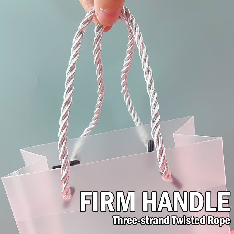Clear pvc bag with handle gift bag pvc low cost clear bag