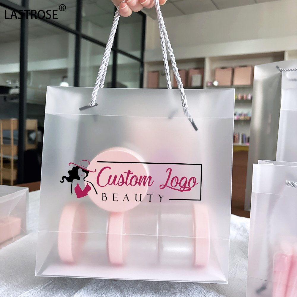 Clear pvc bag with handle gift bag pvc low cost clear bag