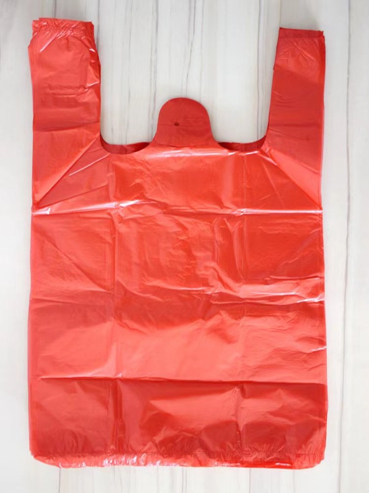 Wholesale Plastic t-Shirt Bag For Supermarket /T-shirt bag shopping /Plastic disposable vest shopping bag