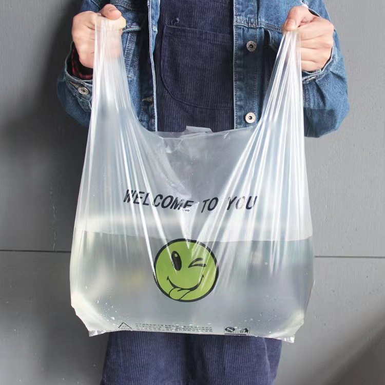 Wholesale Plastic t-Shirt Bag For Supermarket /T-shirt bag shopping /Plastic disposable vest shopping bag
