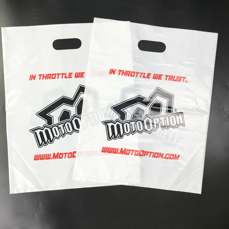 Custom Logo With High Quality Printing Plastic Shopping Bags Die Cut Handle Retail Shopping Plastic Bags for packaging
