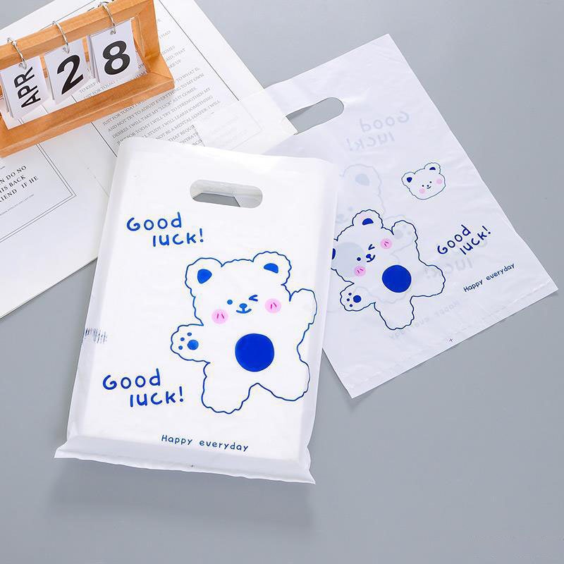 Custom Logo With High Quality Printing Plastic Shopping Bags Die Cut Handle Retail Shopping Plastic Bags for packaging