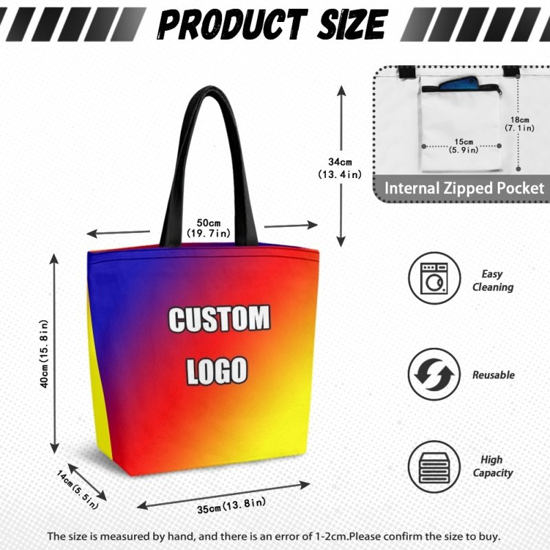 Hawaiian Maile Leaves Handbag for Women Print on Demand Drop Shipping Shoulder Bag Spacious Foldable Ladies Canvas Shopping Bag