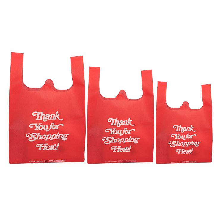 Best price wholesale eco non woven custom thank you shopping bags