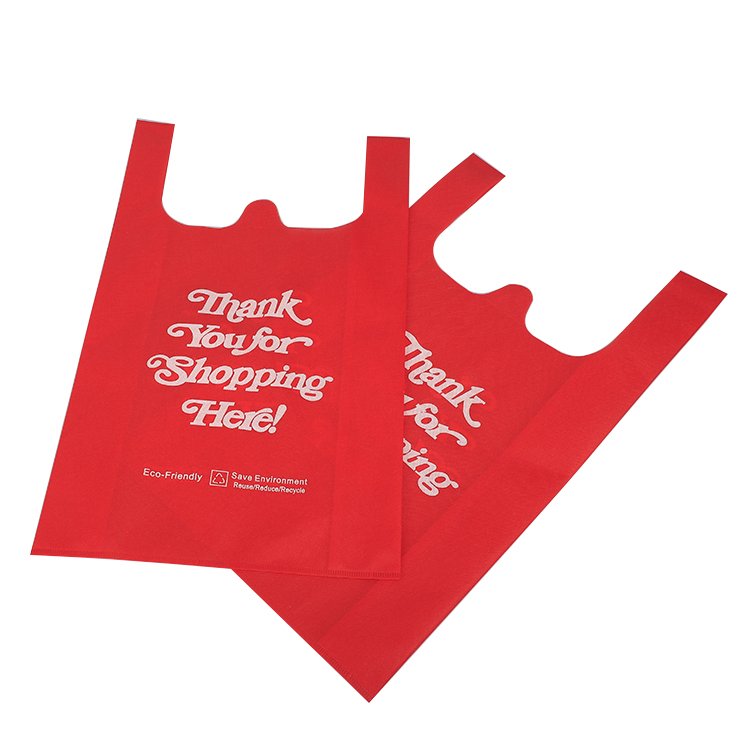Best price wholesale eco non woven custom thank you shopping bags