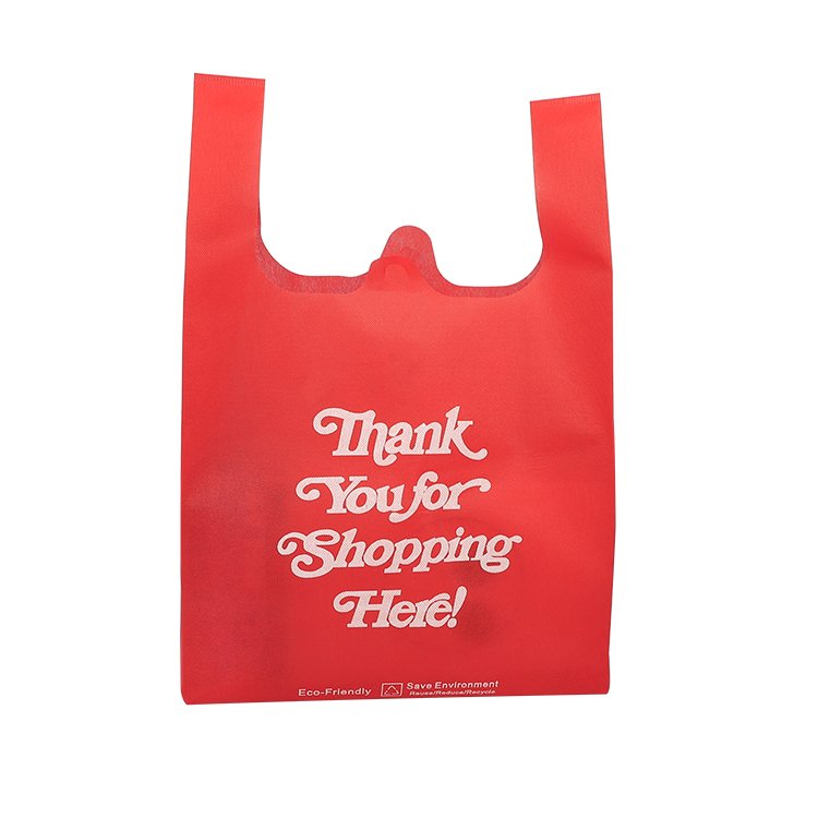 Best price wholesale eco non woven custom thank you shopping bags