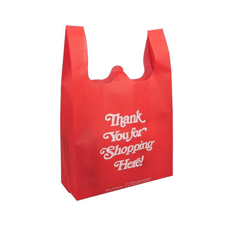 Best price wholesale eco non woven custom thank you shopping bags
