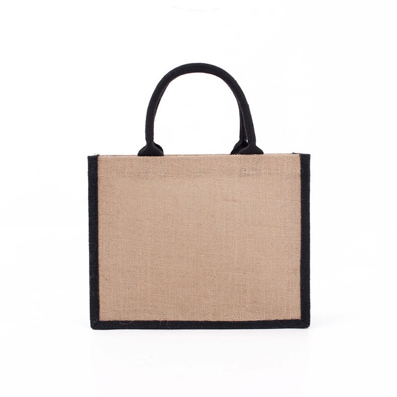 Manufacturers spot homemade leisure environmental protection jute gunny bag large capacity single shoulder portable shopping bag