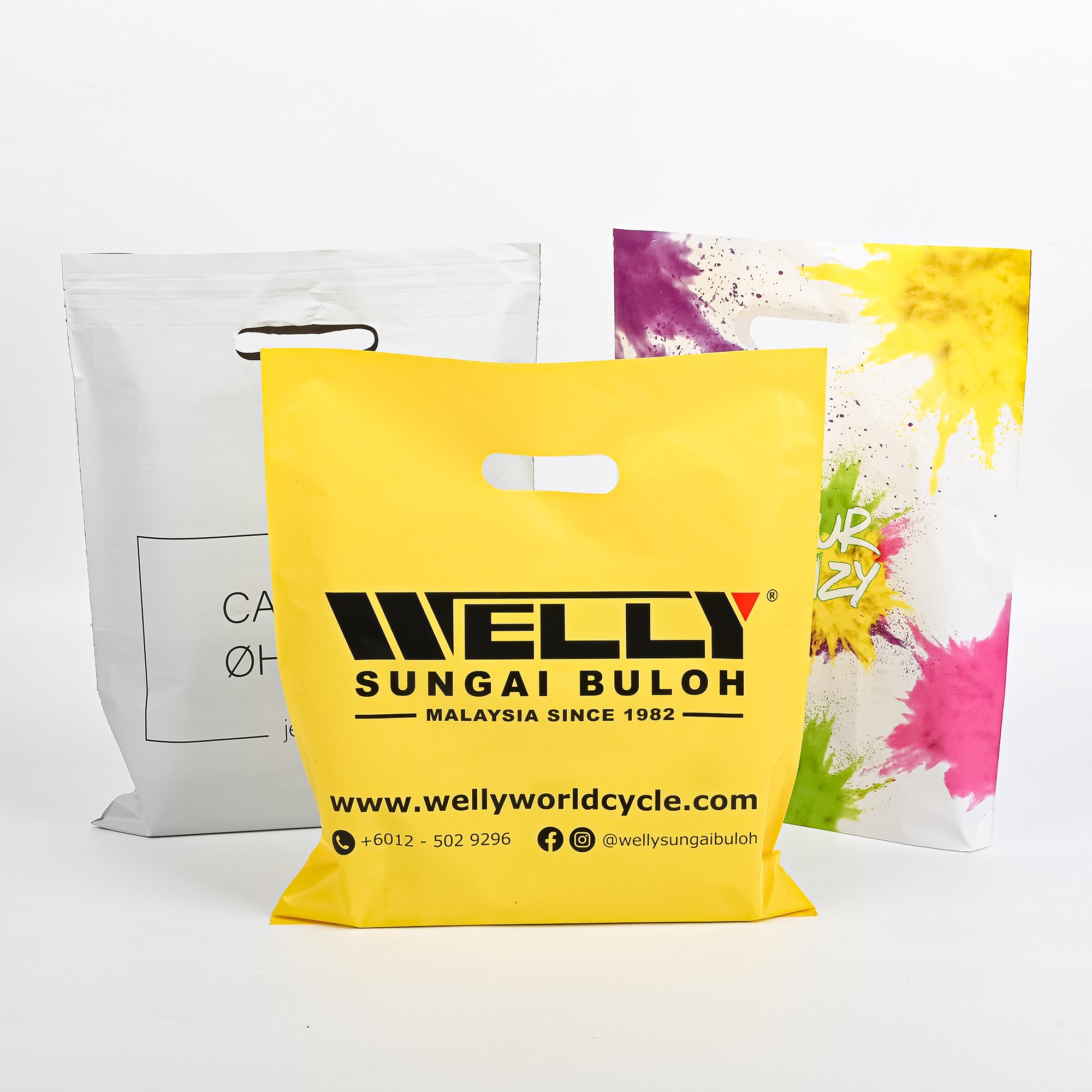 Custom Made Plastic Shopping Bags Designed Printing Clothes Plastic Shopping Bags Grocery Plastic Shopping Bags