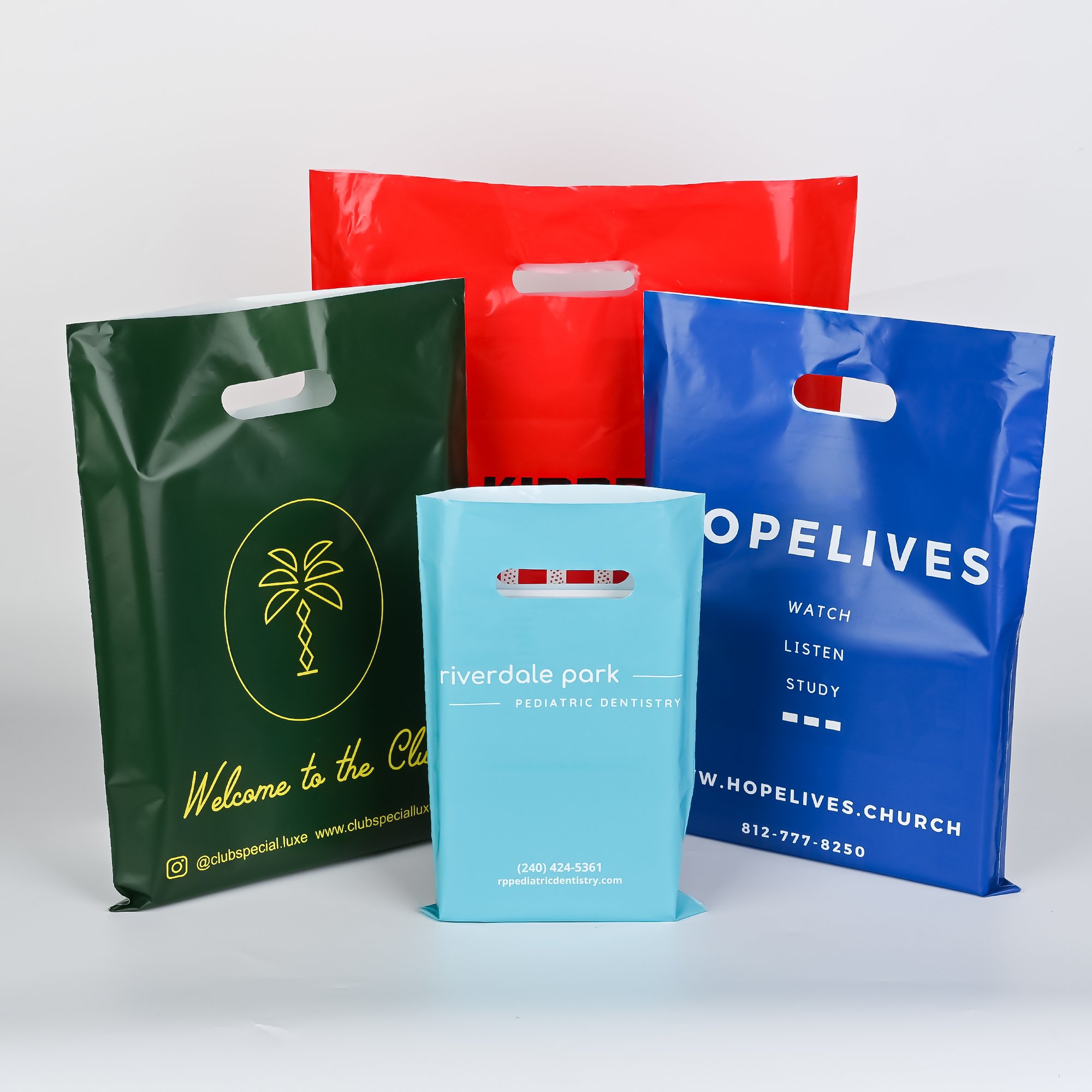 Custom Made Plastic Shopping Bags Designed Printing Clothes Plastic Shopping Bags Grocery Plastic Shopping Bags